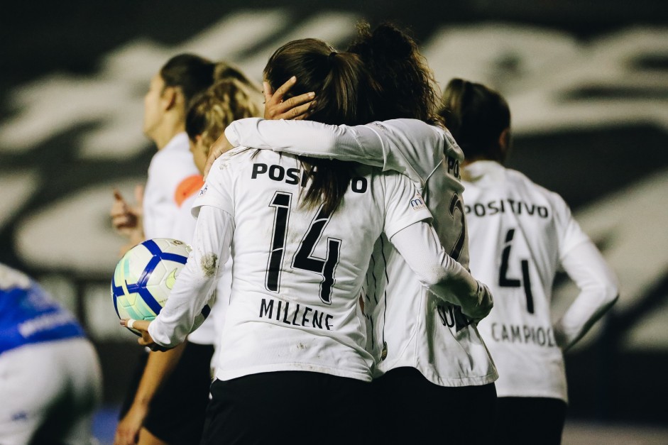 Corinthians Futebol Feminino durante jogo contra o So Jos, pelo Brasileiro Feminino