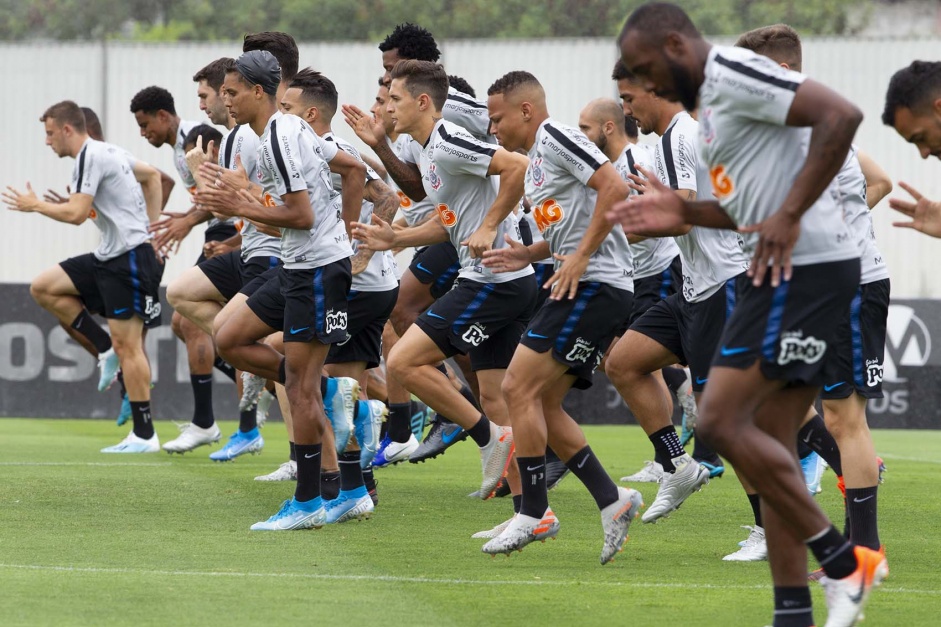 Atletas do Corinthians termina preparao para enfrentar o Fortaleza, pelo Brasileiro 2019