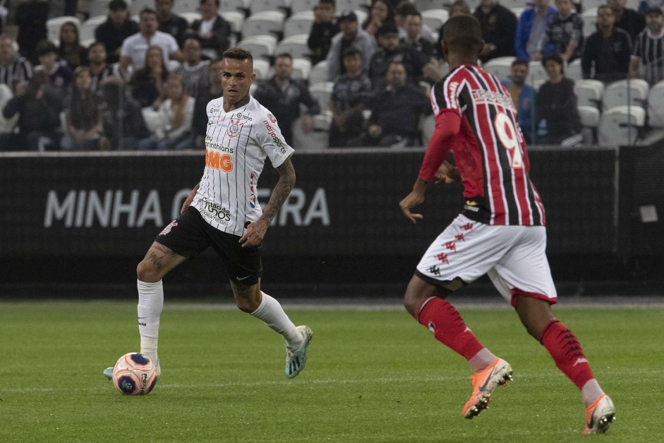 Luan jogo contra o Botafogo-SP, pela estreia do Campeonato Paulista 2020
