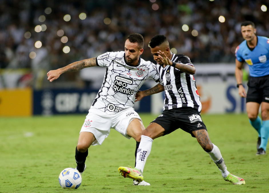 Renato Augusto no jogo entre Corinthians e Atltico-MG, pelo Brasileiro, no Mineiro