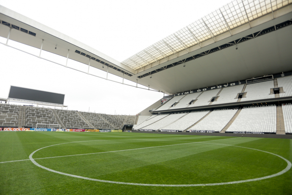 Neo Qumica Arena pronta para receber o jogo entre Corinthians e Santos, pelo Brasileiro