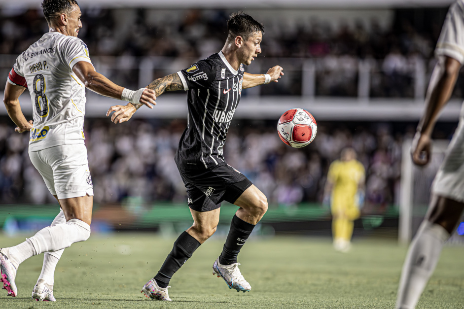Rodrigo Garro em ao pelo Corinthians contra o Santos
